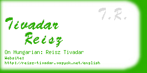 tivadar reisz business card